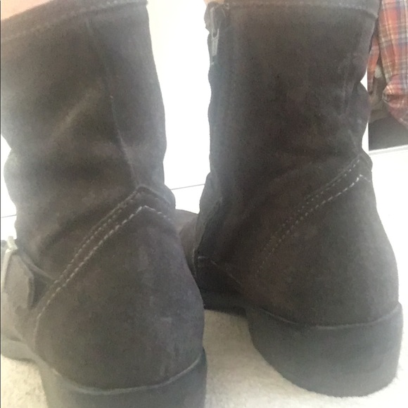 Suede dark brown ankle boots size 37 - Picture 7 of 14